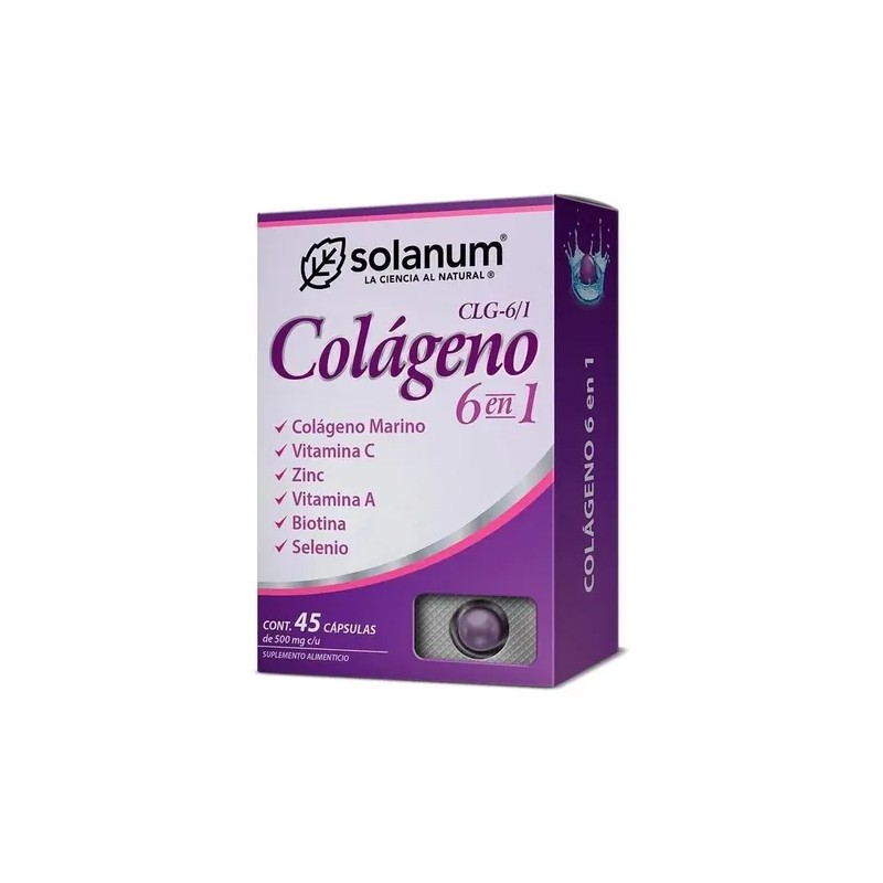 Solanum Colágeno Vit Zinc Capsulas Sabor