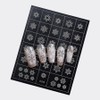Christmas nail stencil 1 sheet snowflake Christmas tree ribbon sock Rudolph self nail art, 1 piece, Christmas stencil snowflake 2(08) / 크리스마스 네일 스텐실 1장 눈꽃 크리스마스 트리 리본 양말 루돌프 셀프네일아트, 1개, 크리스마스 스텐실 눈꽃2(08)