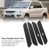 Car Exterior Side Door Handle Cover Trim Sticker Carbon Fiber