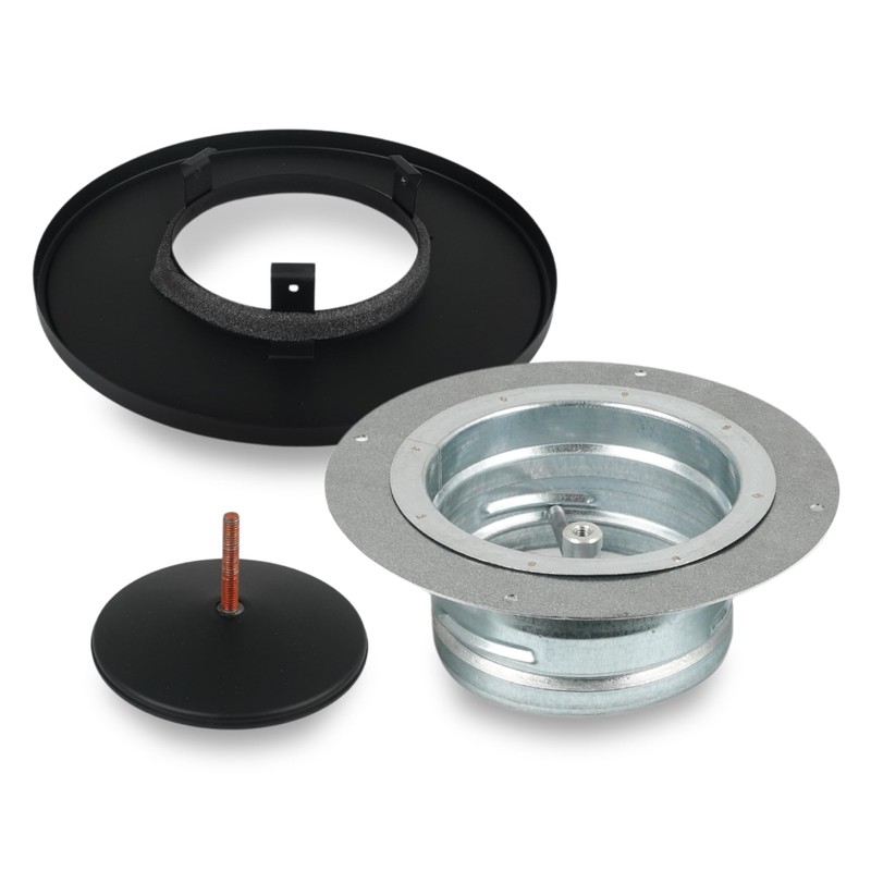 SYSTERM Ventilation Ventilation Plate Valve Black Round Disc Valve Exhaust