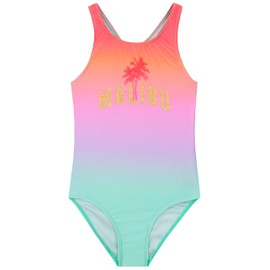 Harry Bear Children's Girls' Swimming Costume Multicoloured Swimming Costume Girls for the Pool or Beach, multicoloured, 158