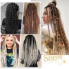 Ajsowju Clip in Dreadlock Extension Sets,9PCS 36 Strands 3 Styles