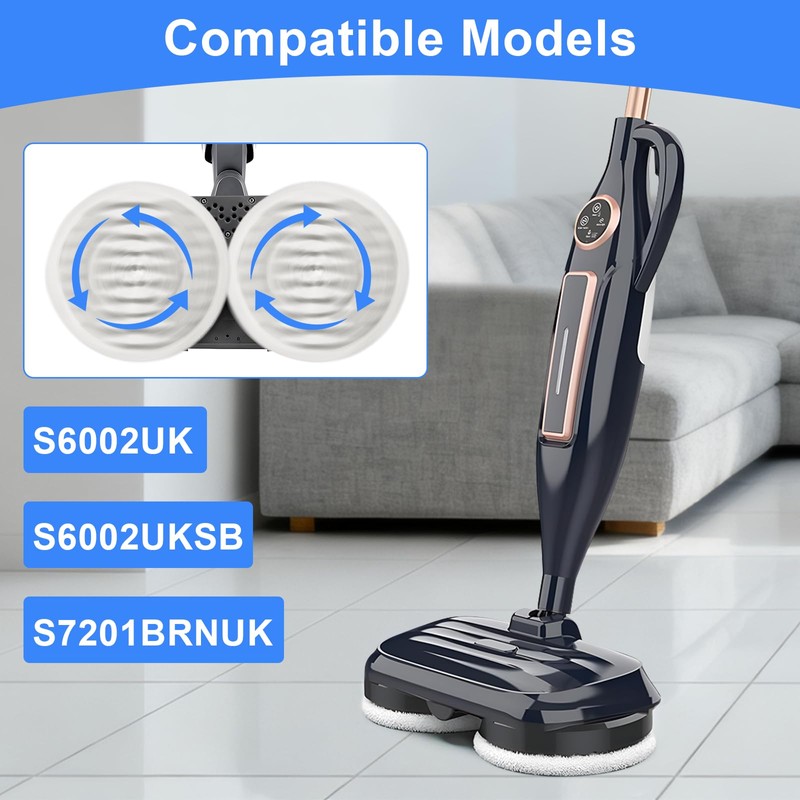 Jikefa 4PCS Steam Mop Pads Compatible with Shark Steam Mop