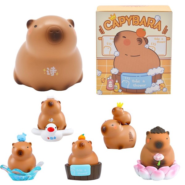 Blind Box Capybara Figures Capybara Random Collection Guess Blind Bag