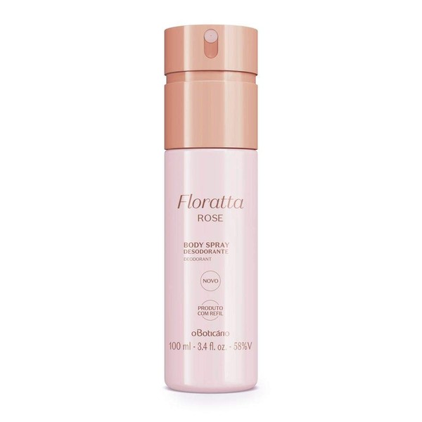 Boticario - Linha Floratta (Rose) - Desodorante Body Spray 100 Ml - (Boticario - Floratta (Rose) Collection - Body Spray Deodorant 3.38 Fl Oz)
