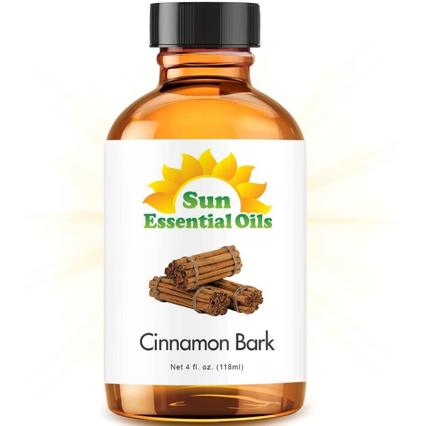 Cinnamon Bark Essential Oil (Huge 4oz Bottle) Bulk Cinnamon Bark Oil - 4 Ounce