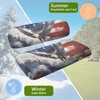 KEIAHUAN American Flag Bald Eagle Golf Cart Seat Covers Front