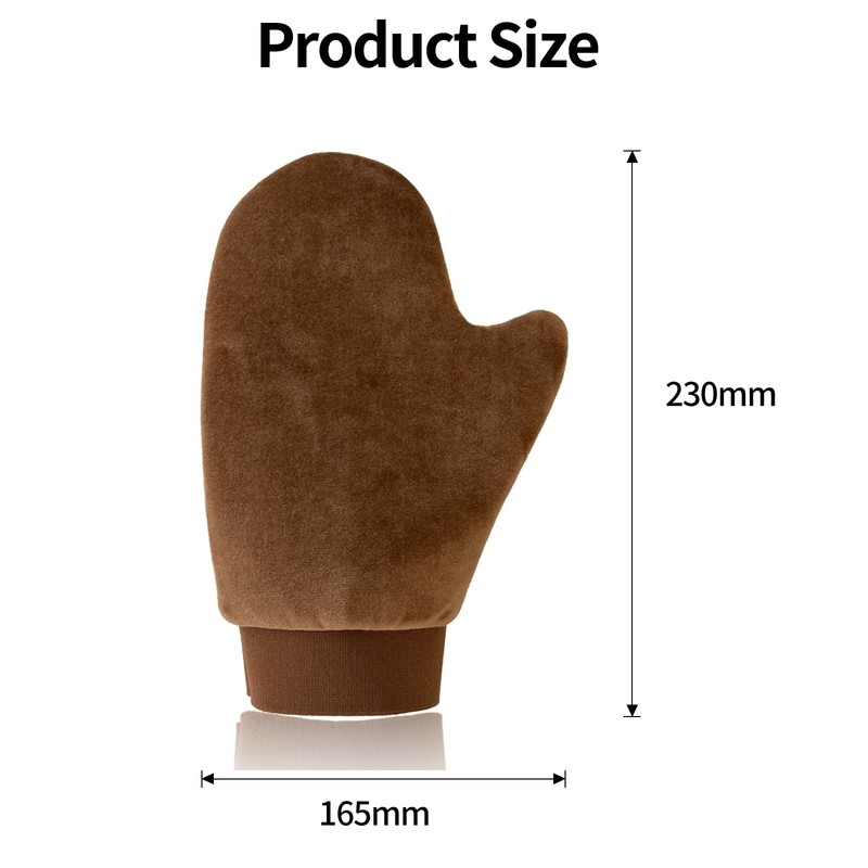 FUZVOL Self Tanning Mitt,Velvet Tan Mitt,Double Sided Fake Tan Mitt