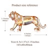 DOJOZ Crystal Tiger Figurine Animals Craft Home Decor Ornaments Collectible