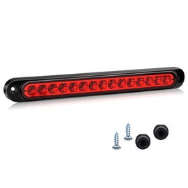 Ygmylandbb High Mount Stop Lamp, Car Tail, Brake Lamp, Auxiliary Braking Light, LED Tail Light, LED Tail Light, High Light, Taillight, Auxiliary Brake, Universal Use, DC12V, 24V, For Cars, 15 Links,