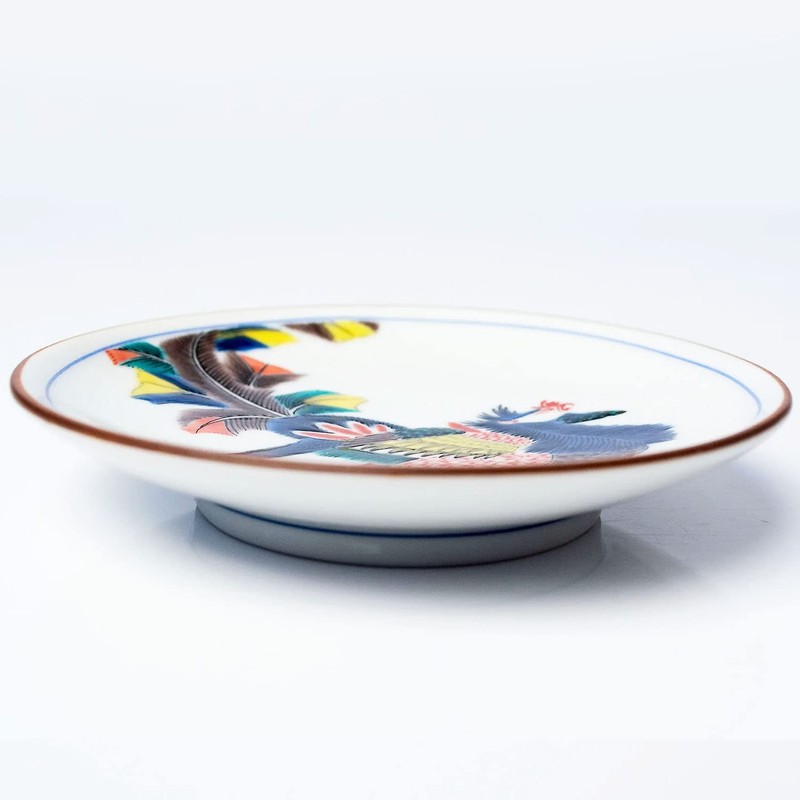 Stylish Kutani Ware Dish, Specialty, Bean Plate, Old Kutani Iroe