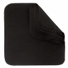 ImseVimse Washable Wash Cloths Organic Cotton Pack of 10 (Black)