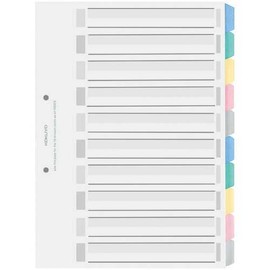 Kokuyo color 仕切 Card PP A4 vertical 10 Mountain 5 Pairs