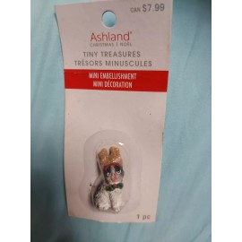 Tiny Treasures Ashland Christmas Tiny Treasures Miniature Cat With Antler Mini Embellishments