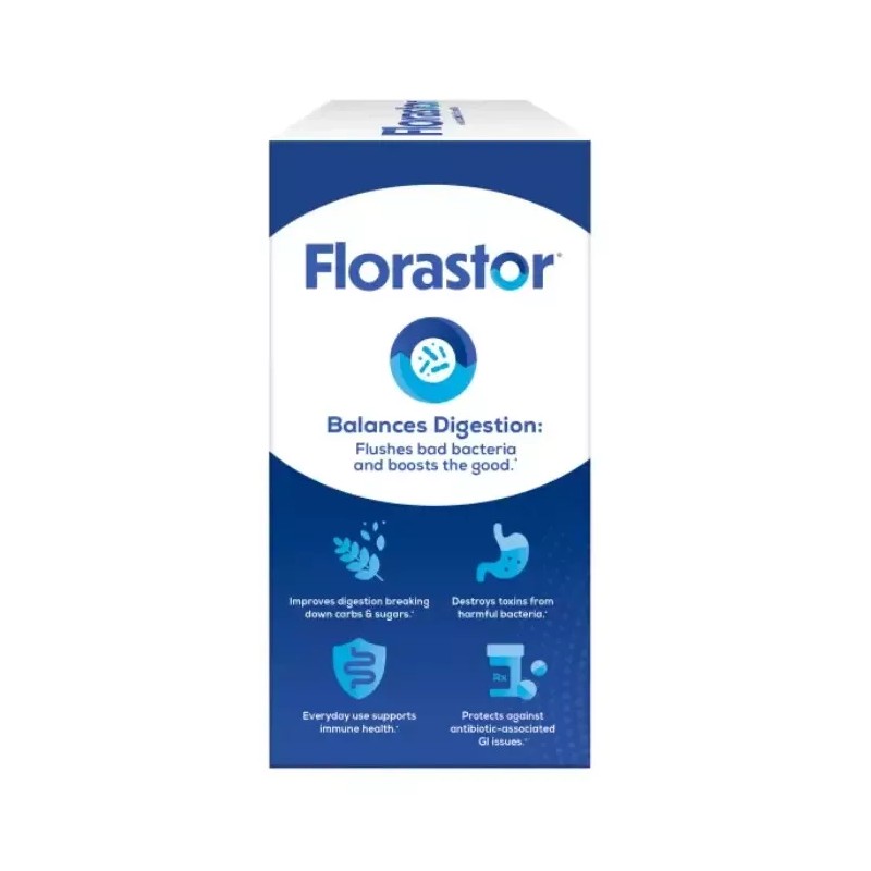 Florastor Daily Probiotic with Vitamin D3, 120 Vegetarian Capsules