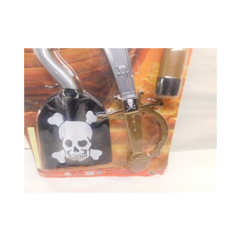 Unspecified Vintage Large Pirate Toy Set Action Knife, patch Toy