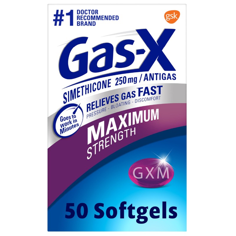 Gas-X Maximum Strength Gas Relief Softgels with Simethicone 250 mg