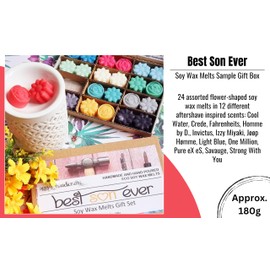 BEST SON EVER Sample Soy Wax Melts Set (approx. 180g) / Crede Savauge One Million Invictus Jøøp Hømme Cool Water Pure eX eS Strong With You and more