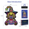 OSDUE 100 PCS Bear Wooden Jigsaw Puzzle100, Unique Animal Shape
