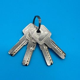 ProBytes Aware 50-60-70mm Padlocks 3 Pieces - Weather-Resistant Protection, Hardened Steel Shackle & Body, 4 Keys & Brass Cylinder, Heavy Duty, All-Weather