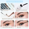 DIWINSH Short Eyelash Clusters, 144 Pieces, 10 mm, Natural Eyelash