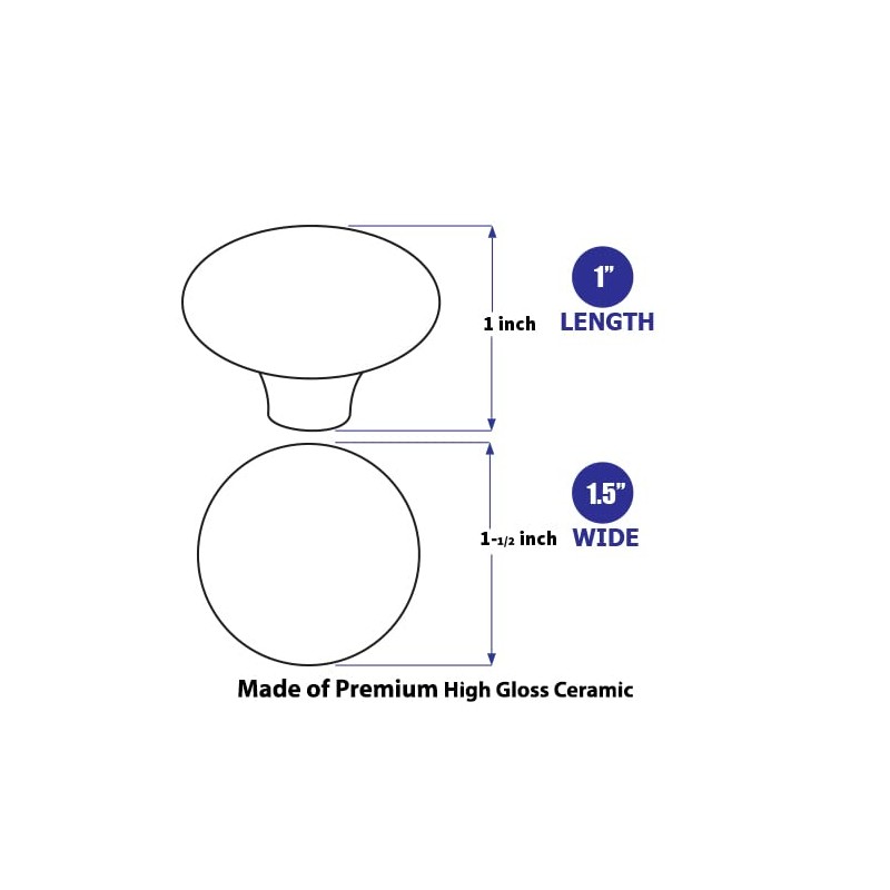 Little Retro Elephant Drawer Knob (Material : High Gloss Ceramic)