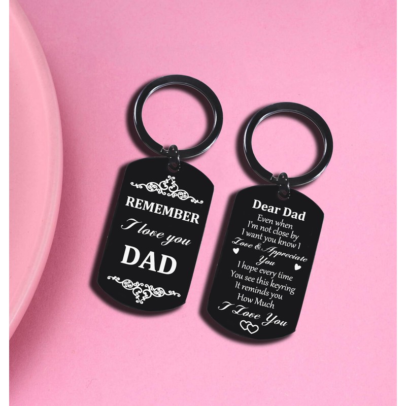Hgreiwgk Dad Keyring Father's Day Birthday Gifts Best Dad Gift