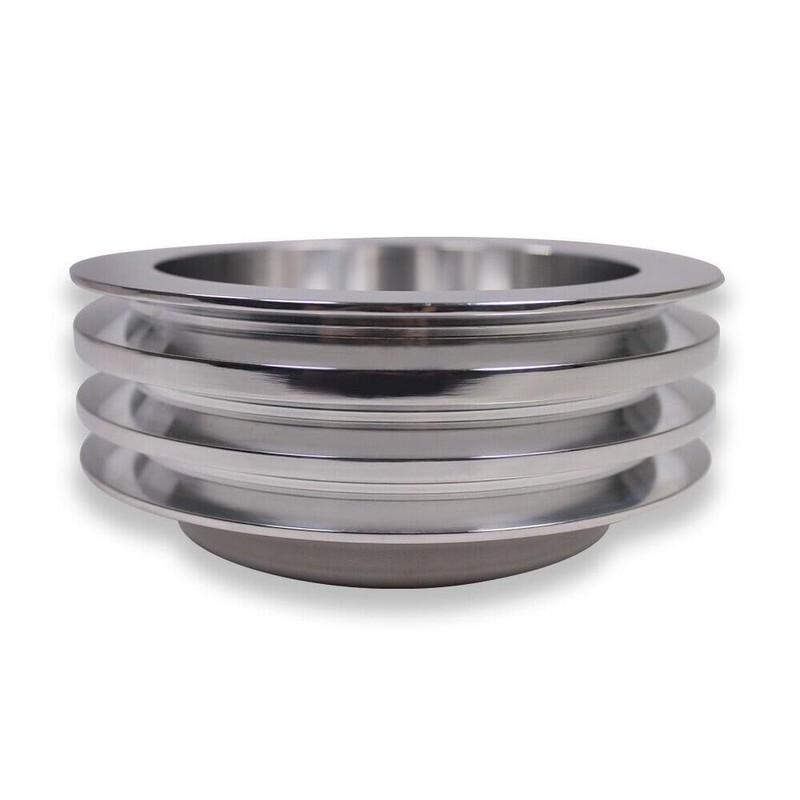 Tiny Force Chrome Polished Aluminum 2 Groove Upper Water Pump