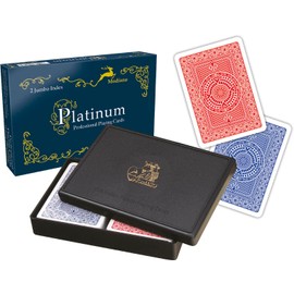 Modiano 2 Jumbo Index Ramino Platinum Playing Cards