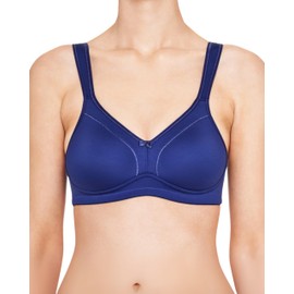 Susa Ladies’ Underwire-free bra, 7077 (7184 - Bh) - navy blue Plain, size: 85E