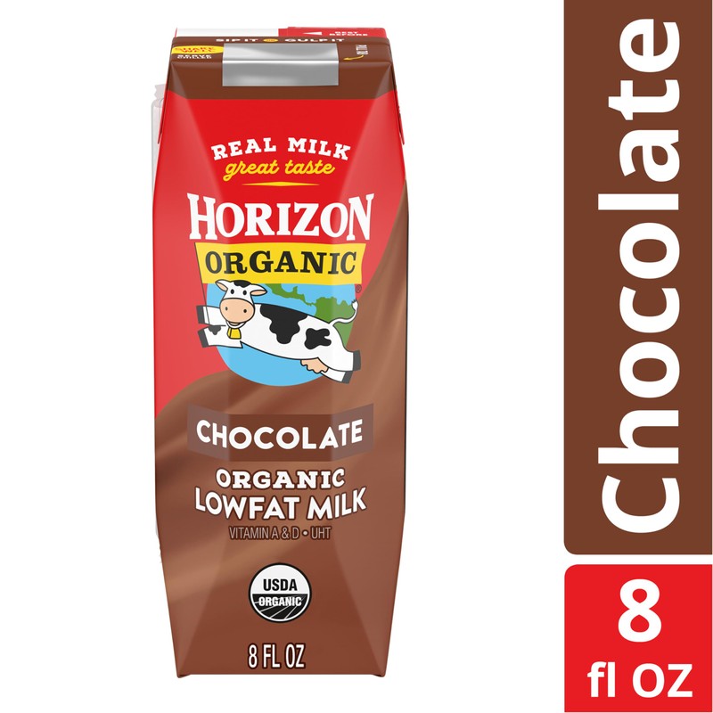 Horizon Organic Shelf Stable 1% Lowfat Chocolate Milk Box, USDA