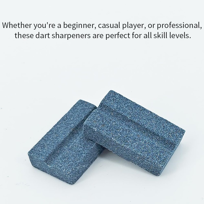 Acoeitl 2 Pcs V-Sharp Dart Sharpeners Grinding Sharpening Stone Rectangular