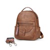 FADEON Mini Backpack Purse for Women, Designer Leather Cute Roomly