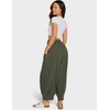 TARSE Women Linen Pants Summer Casual Loose High Waist Palazzo