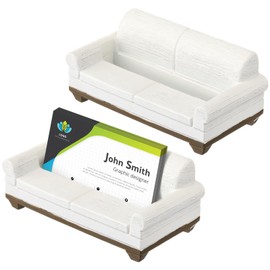 Geelin 2 Pcs Sofa Business Card Holder for Desk Card Business Card Organizers and Office Desk Accessory