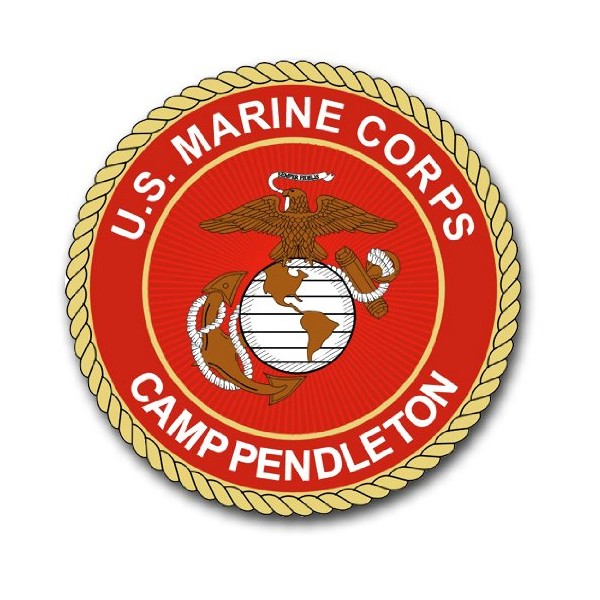 US Marine Corps Camp Pendleton Decal Sticker 5.5"