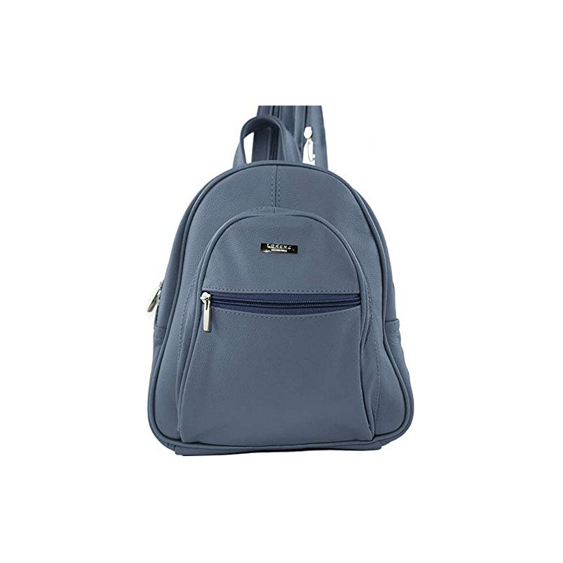 GENUINE LEATHER BACKPACK (3748) Blue