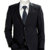 TigerTie Plain Children's Tie Pre-Tied with Elastic Band, charcoal