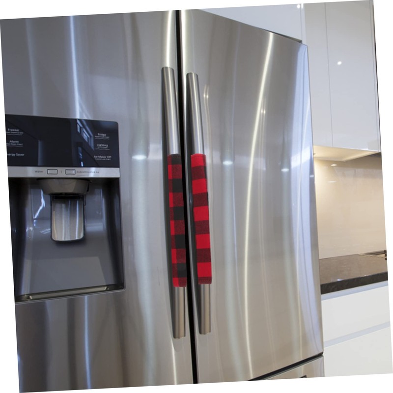 Tofficu 1Set Refrigerator Handle Cover Skin Friendly Protector for Kitchen