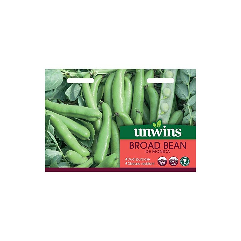 Unwins Broad Bean De Monica Seeds