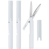 PLUS Pen Style Compact Twiggy Scissors with Cover 3-Pack White