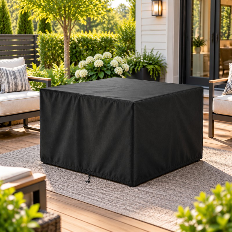 Square Fire Pit Cover for Outdoor Protection – Waterproof Outdoor