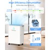 RUWORA Dehumidifier, 30 Pints Dehumidifiers for Home, 1500 Sq.ft Dehumidifier