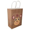 25Pcs Kraft Paper Gift Bag Animal Pattern Multipurpose Kraft Bag
