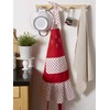 DII 100% Cotton, Holiday Cute Ruffle Women Apron with Pocket,