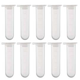 Baluue 5ml Tubes, Microcentrifuge Graduated Tube with, Polypropylene Small Sample Bottle Vials Container for Lab Sample Storage 50pcs