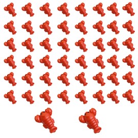 NIIIYTYB 50 Pcs Lobster Decor Mini Resin Lobster Figurines Tiny Red Crawfish Models Plastic Fake Lobsters for Party Decorations Tabletop Decor Accessories and Early Education Teaching Aids