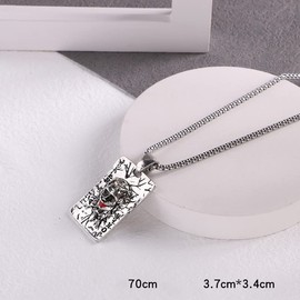 DUTACK Women Men Fashion Hip Hop Clown Pendant Necklace Party Jewelry Accessories Stainless Steel, Stainless Steel