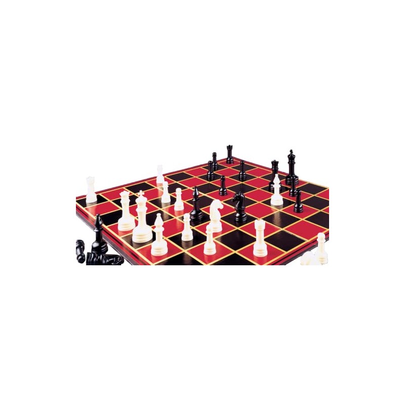 Pressman Toy Chess in Box, Red, 5"