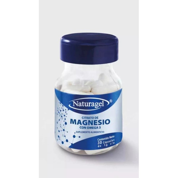 Naturagel Citrato De Magnesio Con Omega 3 30 Caps Sfn